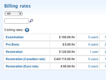 Use shared rates to streamline billing.